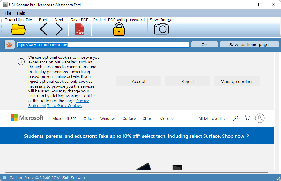 print webpage to pdf