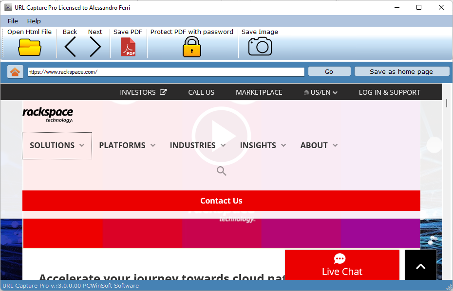 convert webpage to pdf