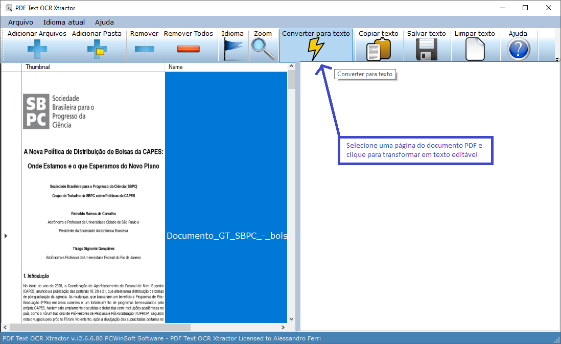 converter imagem para texto